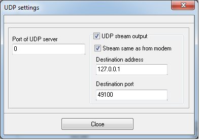 Interfaces and Protocols, Protocols via UDP (Wi-Fi): illustration 1