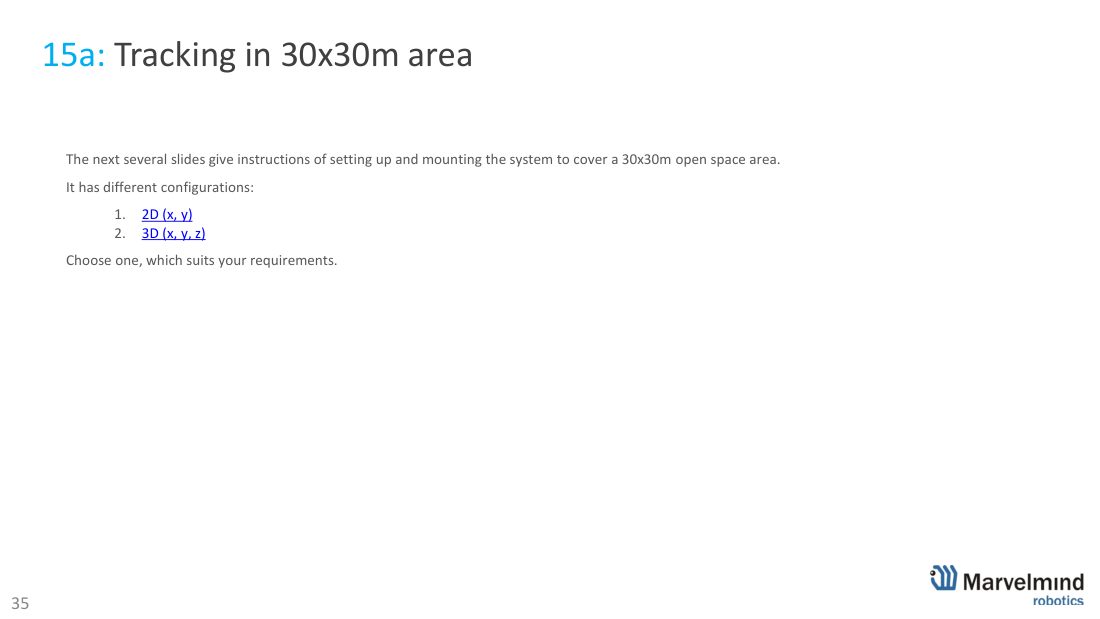 30×30 m area - zones and redundancy - Marvelmind beacon placement, slide 38