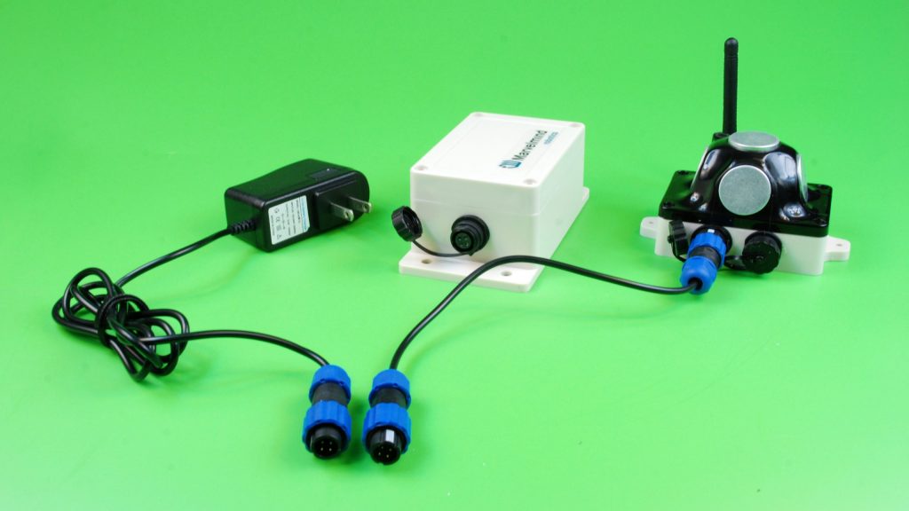 Charger with battery and beacon