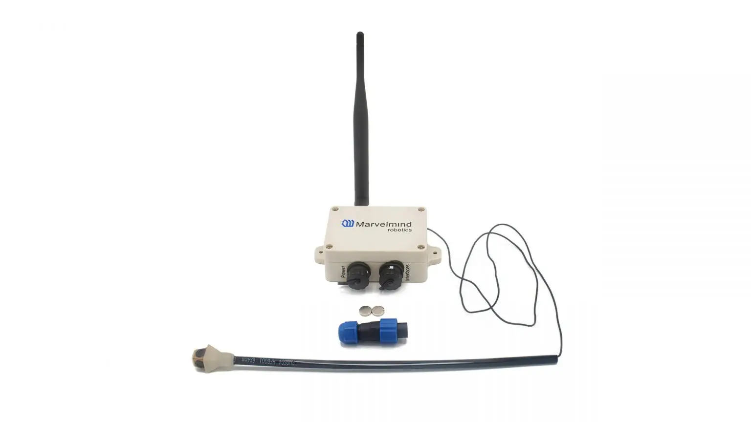 Industrial-RX with Omni — mobile beacon for forklift tracking system