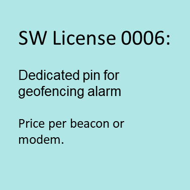 Dedicated pin for geo-fencing alarm