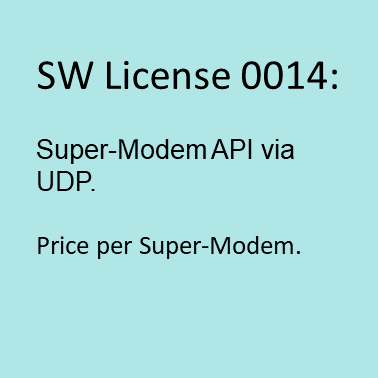 MMSW0014: Super-Modem API via UDP