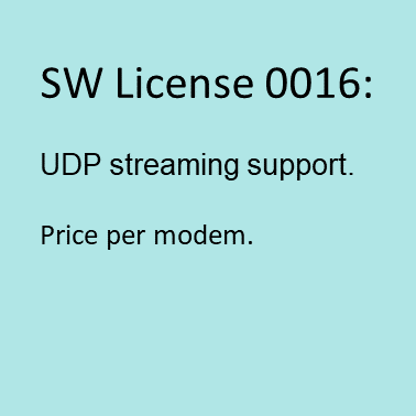 MMSW0016: UDP streaming support