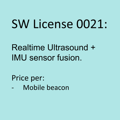 SW license MMSW0021 for Marvelmind Indoor Positioning System