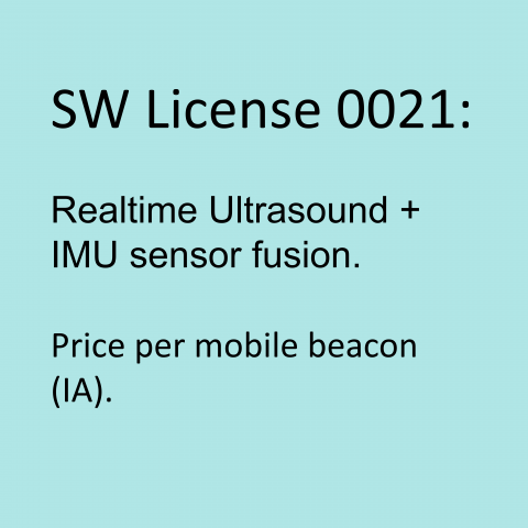 SW license MMSW0021 for Marvelmind Indoor Positioning System
