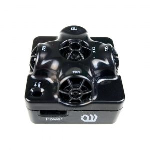 Marvelmind Mini-TX beacon (tag) for precise indoor positioning system for autonomous indoor drones - top-side connector view
