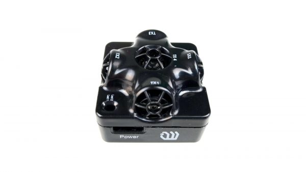 Marvelmind Mini-TX beacon (tag) for precise indoor positioning system for autonomous indoor drones - top-side connector view
