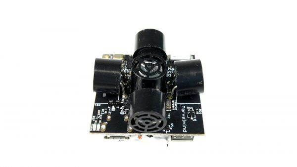 Marvelmind Mini-TX beacon (tag) for precise indoor positioning system for autonomous indoor drones - top-side view without shell