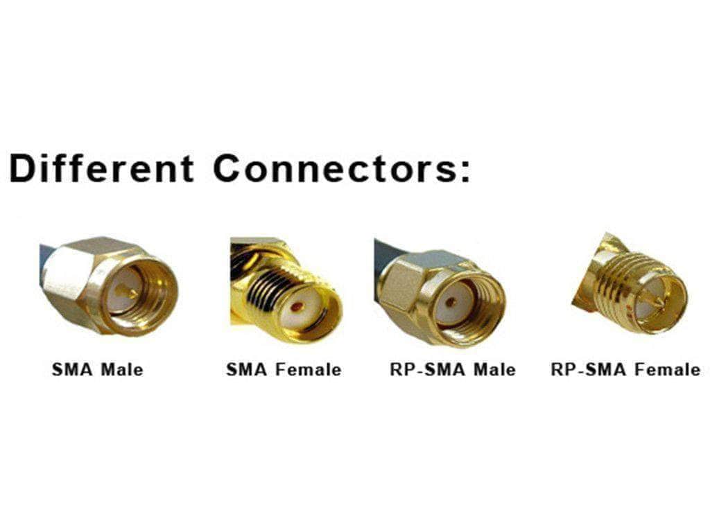 Reverse SMA connectors