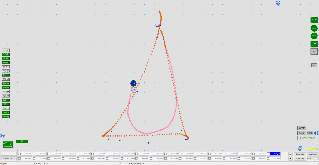 Realtime Player performance - 3 forward and 5 backward