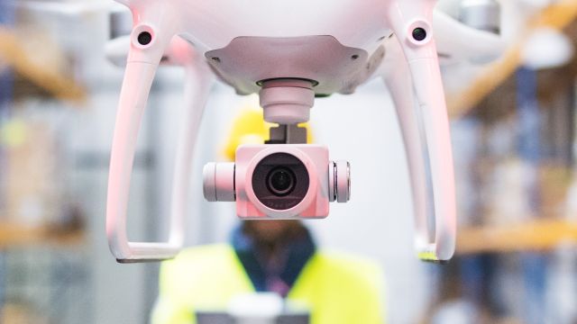 Scanning indoor drone