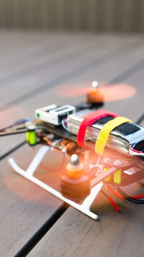 Autonomous drone in a warehouse