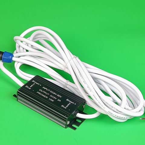 DC-DC converter. Input: +8-50V. Output: +5V & 2A