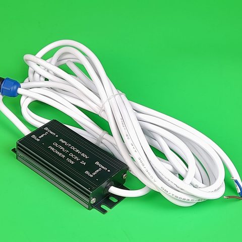 DC-DC converter. Input: +8-50V. Output: +5V & 2A