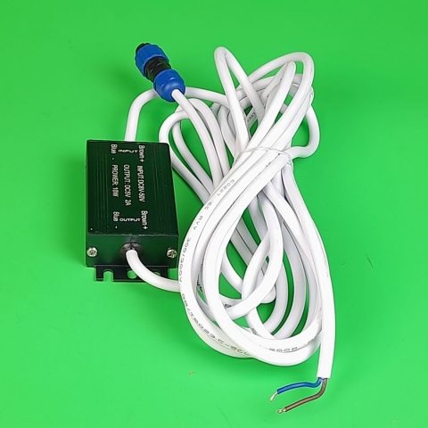 DC-DC converter. Input: +8-50V. Output: +5V & 2A