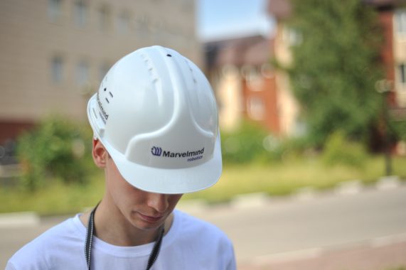 Marvelmind Helmet for indoor people tracking