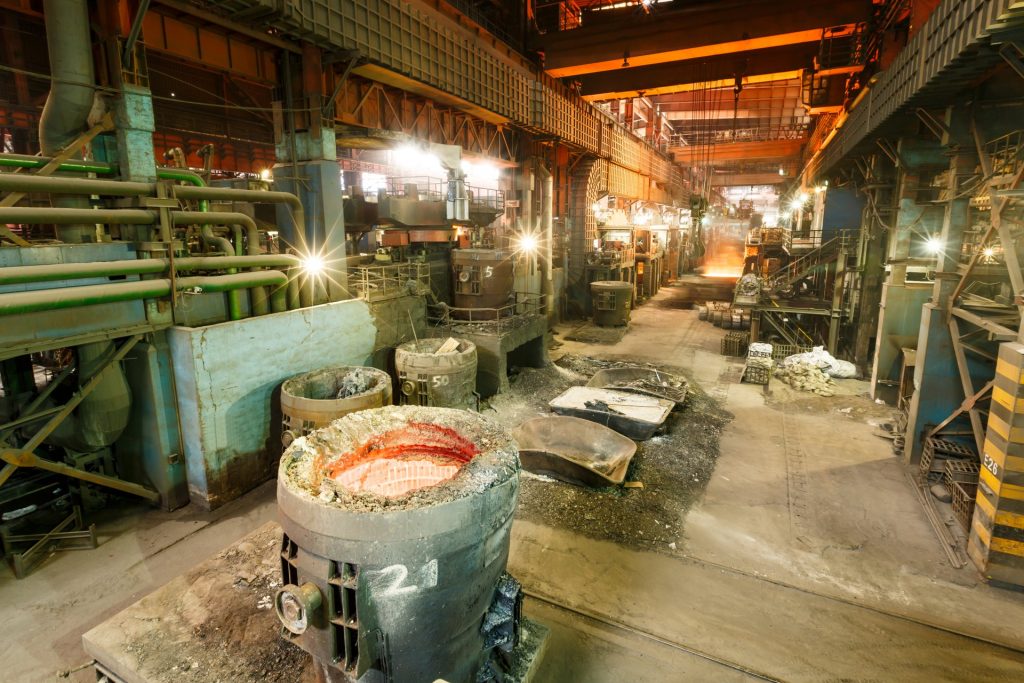 Marvelmind Indoor Positioning System in a foundry
