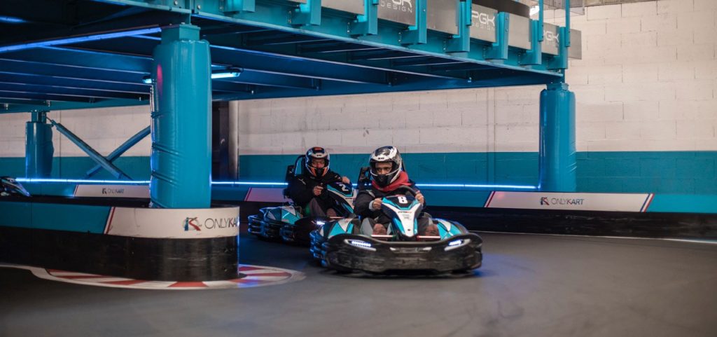 Indoor positioning system for karting